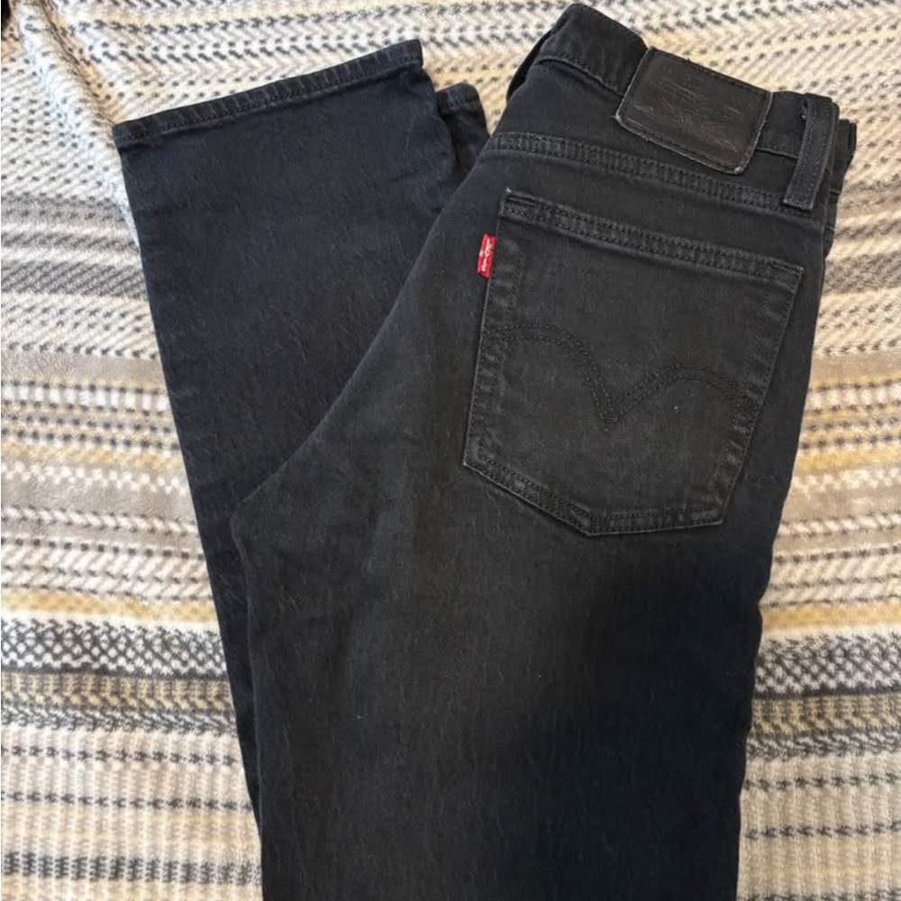 Black Wedgie Straight Jeans
